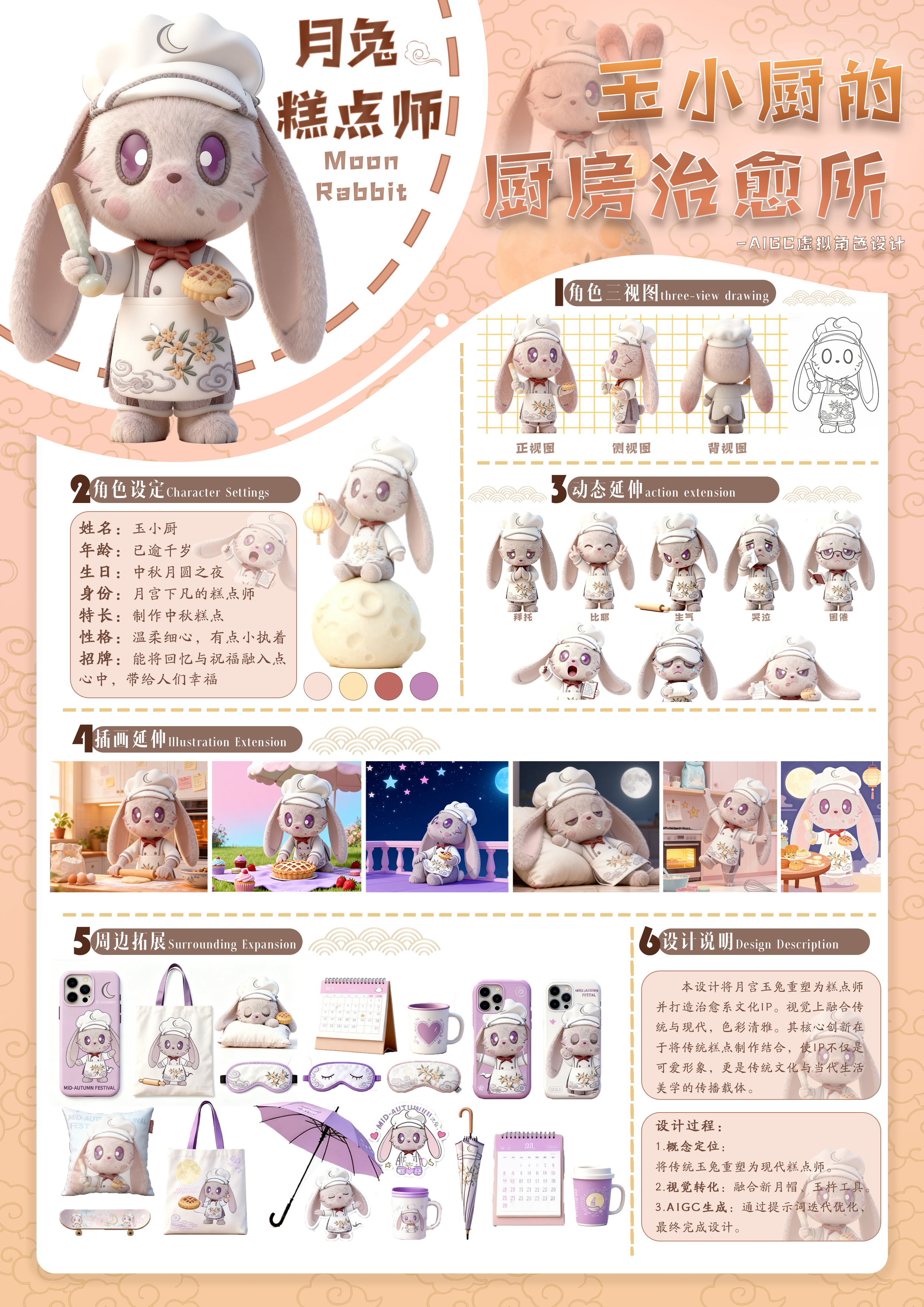 月兔糕点师–2025澳门文创设计作品展