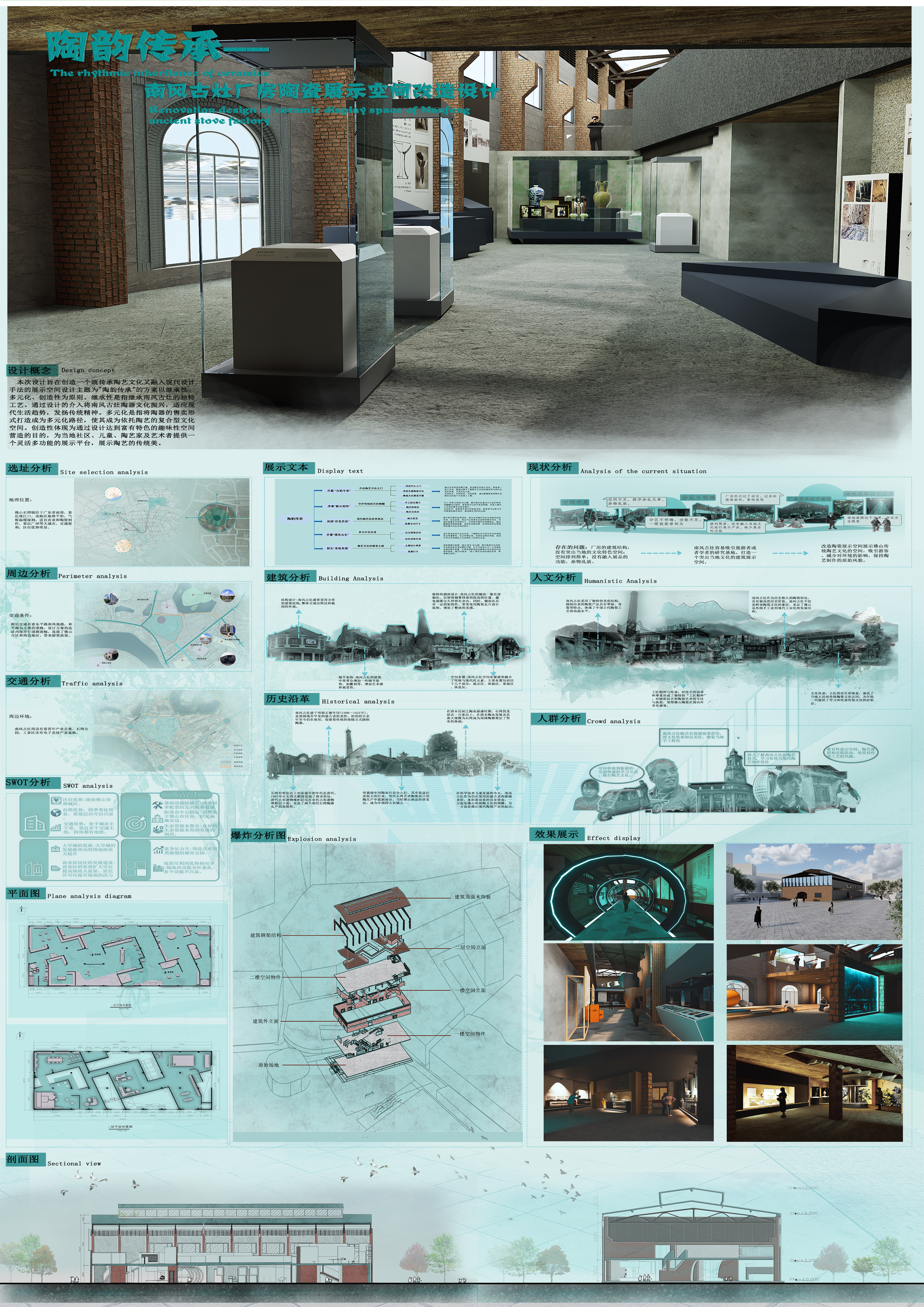 陶韵传承—南风古灶厂房陶瓷展示空间改造设计——2025新西兰最佳设计师优秀作品
