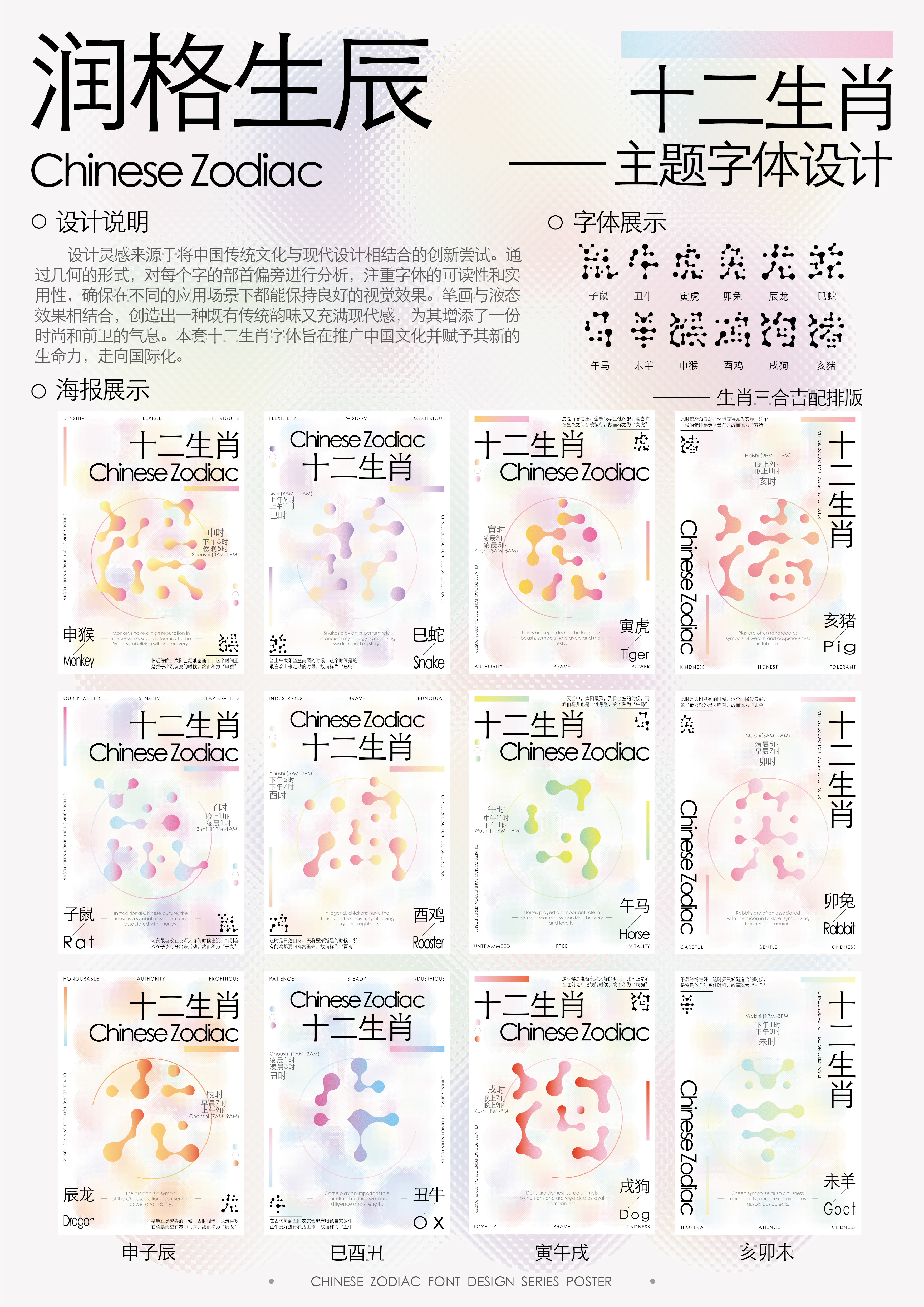润格生辰——12生肖主题字体设计--2025澳门文创设计作品展-我爱设计赛网