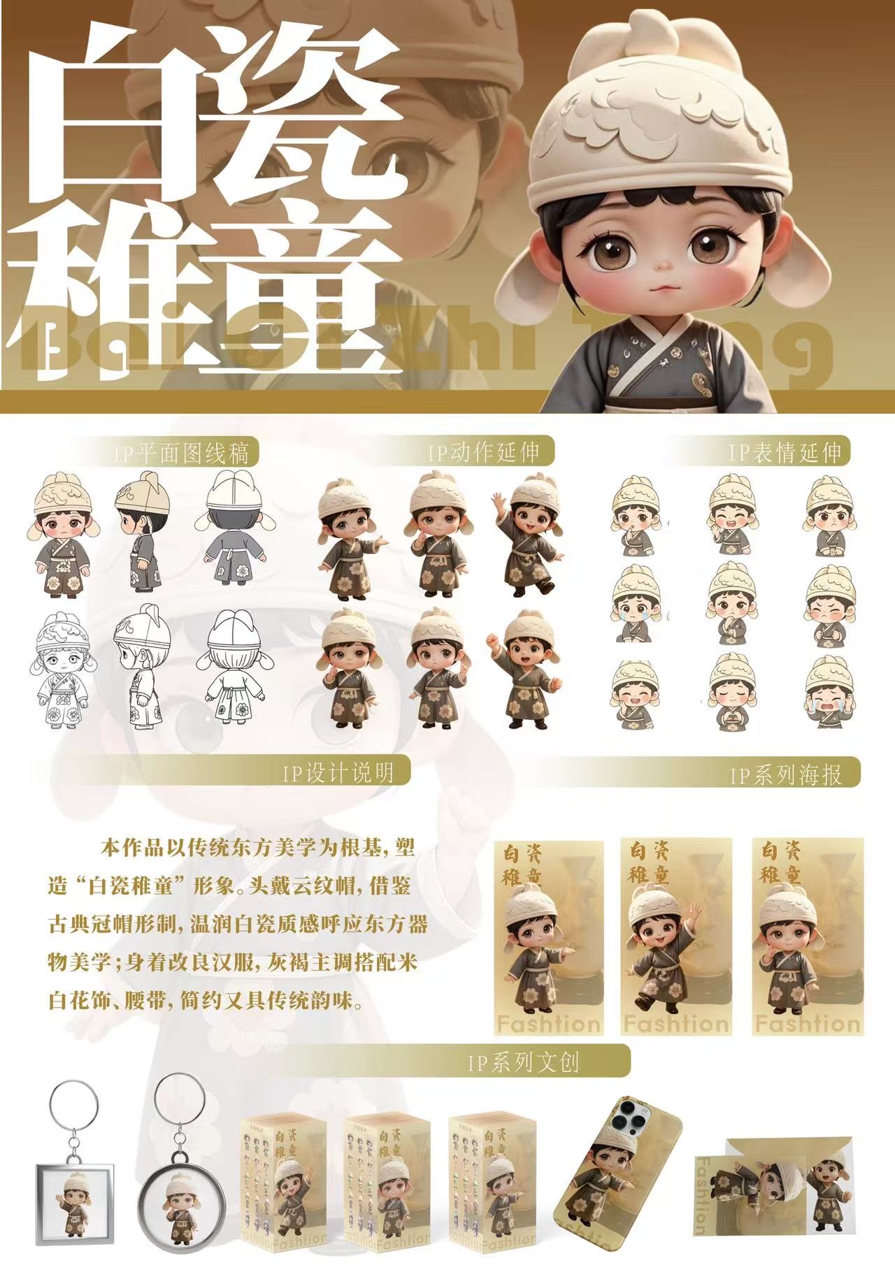 《非遗瓷韵・萌趣传承》--2025澳门文创设计作品展-我爱设计赛网