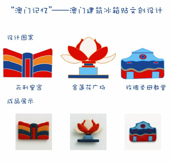“澳门记忆”—澳门建筑冰箱贴文创设计–2025澳门文创设计作品展-我爱设计赛网