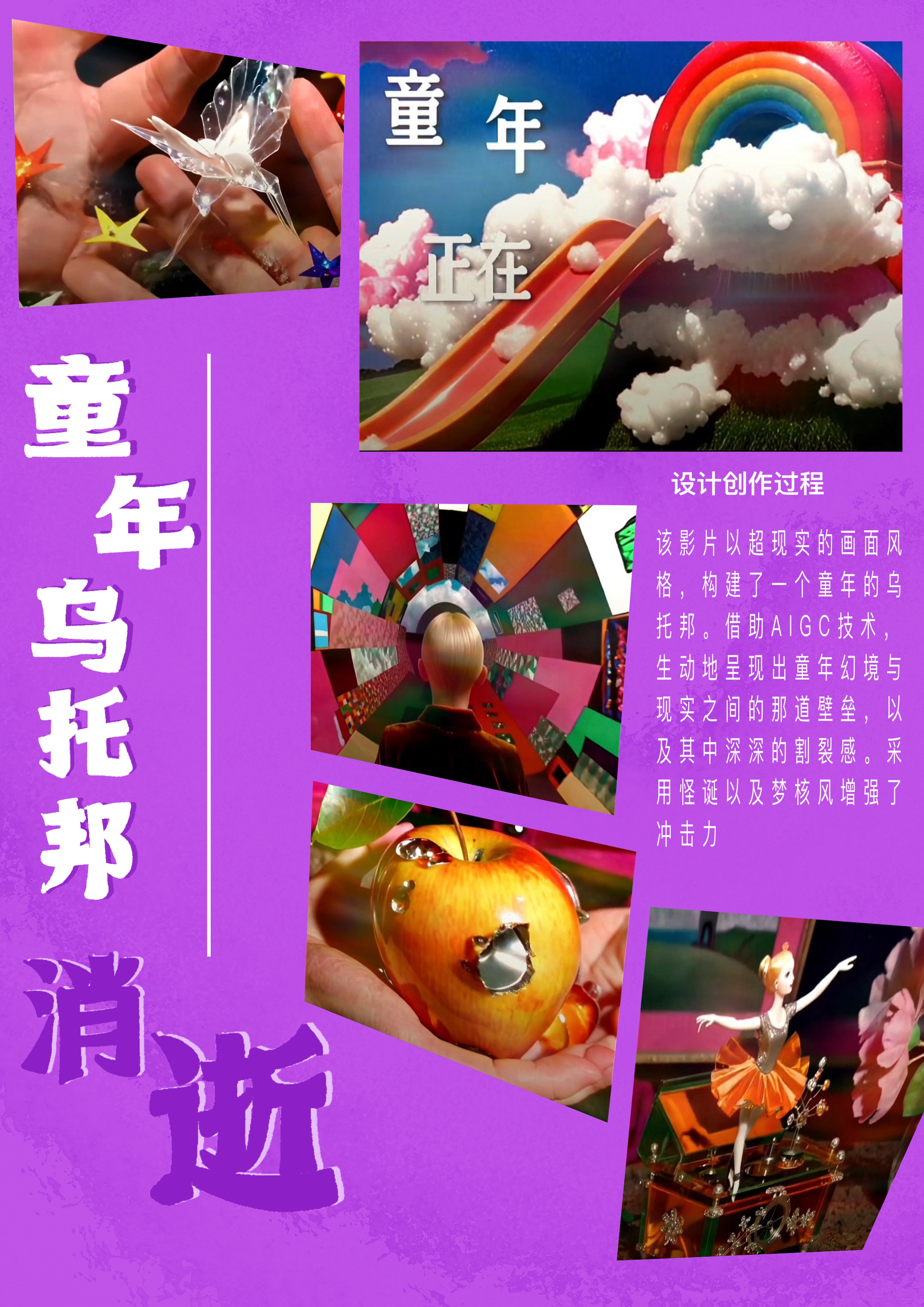 《童年乌托邦消逝》AIGC影片——2025新西兰最佳设计师优秀作品